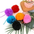 thumbnail image 4 of Dalrosia 10PCS Large Yarn Pom Poms-3 Inch Made to Order Acrylic Yarn Balls for Hats Or Party Decorations-DIY Craft Pompoms, 4 of 7