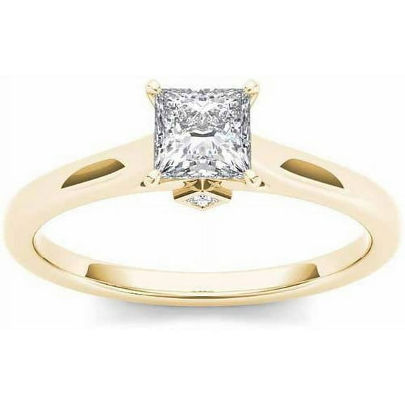 3/4 Carat T.W. Diamond Solitaire 14kt Yellow Gold Engagement Ring