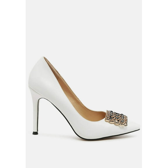 Cirrus Diamante Embellished Brooch Pumps