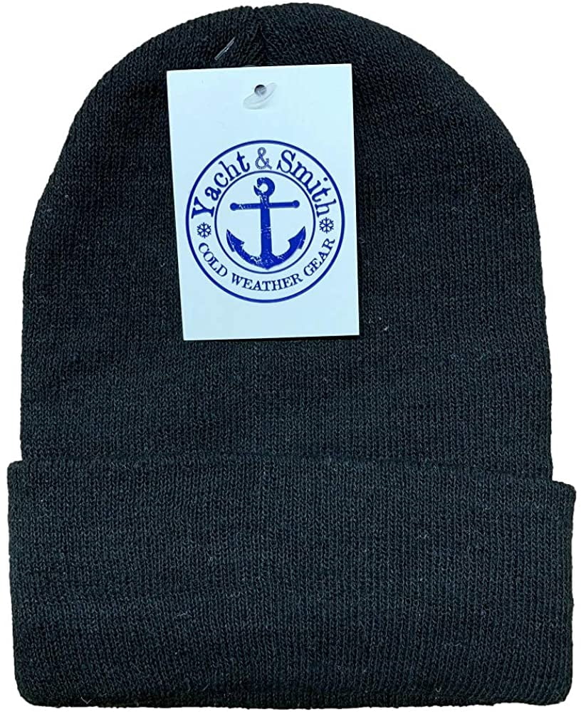 60 Pack of Yacht & Smith Wholesale Beanies, Bulk Thermal Winter Hat for Kids