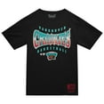 thumbnail image 2 of Men's Mitchell & Ness  Black Vancouver Grizzlies Worldwide Collection Glow Up T-Shirt, 2 of 3