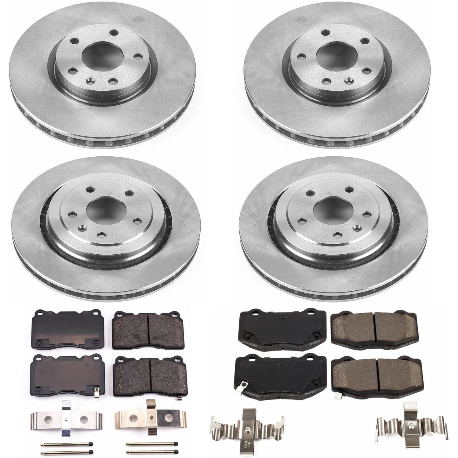 PowerStop Front and Rear Stock Replacement Brake Pad and Rotor Kit Fits: CHEVROLET Select Models KOE6529