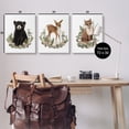 thumbnail image 4 of Stupell Industries Floral Woodland Animals Animals & Insects Painting Gallery Wrapped Canvas Art Print Wall Art, 24 x 30, Set of 3, 4 of 8