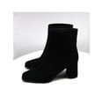 thumbnail image 3 of INC Womens Black Arch Support Slip Resistant Dasha Square Toe Block Heel Zip-Up Booties 10 M, 3 of 3