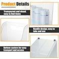 thumbnail image 3 of 6 Pcs Freezer Organizer Bins with Wheel Small Clear Plastic Pantry Organizer and Storage Tall Narrow Kitchen Organization Freezer Organization Rolling Bins Storage with Wheel Containers for Office, 3 of 12