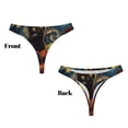 thumbnail image 3 of KLL Culotte Guitariste Chat Nuit Étoilée pour Femmes Sans Couture Strings, String Aguichant Invisible G-String Taille Basse Culottes Sans Couture Taille en V pour Dames-4TG, 3 of 6