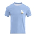 thumbnail image 4 of Bibifish Mens T-Shirts Oversize Back Graphic Letter Print Tees Streetwear Casual Short Sleeve Tshirts, 4 of 6
