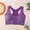 Purple, variant on Front Closure Seamless Yoga Bra Non Padded Wirefree Support Lightweight Comfort Pullover Bralette for Everyday Wear Black S