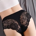 thumbnail image 3 of Women's Briefs Womens Thin Breathable Mesh Lace Briefs Cropping Hip Lifting Low Waist Underwear Smoothing Underwear for Women Black XXL, 3 of 3