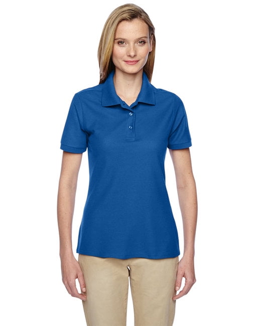 royal blue polo shirt women's