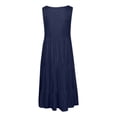 thumbnail image 3 of Vestidos Casuales Para Mujer Vestido Casual de Color Sólido Para Mujer Para Primavera y Verano Cómodo Ligero Sin Mangas, 3 of 3