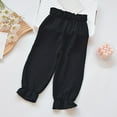 thumbnail image 2 of FYDUU Girls School Uniform Pants Girls Pants Toddler Casual Loose Fit Breathable Lightweight Trousers Comfortable School Basic Solid Color Pants 2-3 Years, 2 of 4