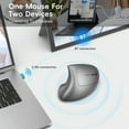 thumbnail image 2 of Vertical Wireless Mouse,2.4G/Dual Bluetooth 5.1 Rechargeable Gaming Mice for Laptop,Desktop,PC,MacBook,Up 2400 DPI, 2 of 8