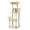 Beige, variant on Schnappi 56.3" Plush Sisal Scratcher with 2 Door Condo House Cat Tree