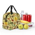 thumbnail image 4 of Yiaed Ethnic African Print Insulated Lunch Bag Reusable Cute Tote Lunch Box, Leakproof Cooler Lunch Bags for Work Office Travel School Picnic, 4 of 5
