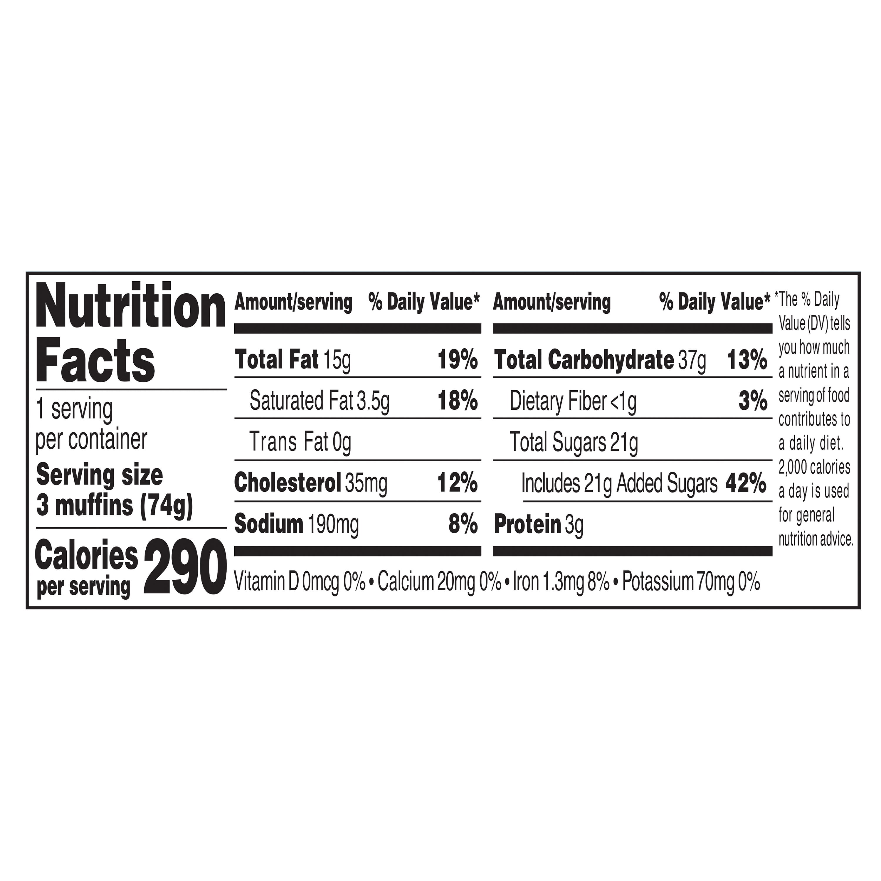 Freshness Guaranteed 3 count Mini Chocolate Chip Muffins