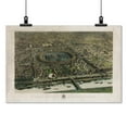 thumbnail image 2 of Print: Vue Officielle A Vol D'oiseau De L'exposition Universelle De 1867, 2 of 4