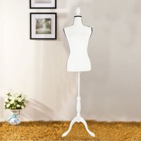 Ktaxon Foam Female Mannequin Torso Clothing Display W/ White/Khaki/Black Tripod Stand