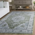 thumbnail image 4 of SAFAVIEH Tucson Natalie Traditional Machine Washable Area Rug, 6' x 6' Square, Green/Beige, 4 of 17