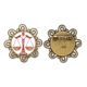 thumbnail image 1 of Símbolo del Zodiaco Libra constelación Broche de flores, regalo de joyería para mujeres y niñas Unbranded M, 1 of 3