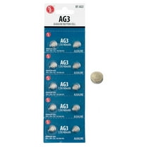 10Pc AG3 Alkaline Button Cell Batteries- Equivalent Sizes: SR41, LR41, SG3, 192/384/392