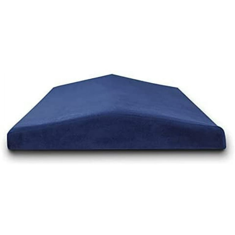 Lightweight Breathable Hole Design Sponge Cushion Throw Pillow Case  Haemorrhoids Hip Bursitis Pain Reliever 30x11cm Blue 