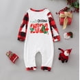 thumbnail image 5 of Penkiiy Family Christmas Pajamas Matching Sets Lounge Home Pjs Long Sleeve Shirts and Plaid Pants Xmas Holiday Pajama Outfits 18 Months Red, 5 of 6