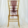 Efavormart 5pc x Wholesale Sheer Organza Chair Sashes Tie Bows For ...