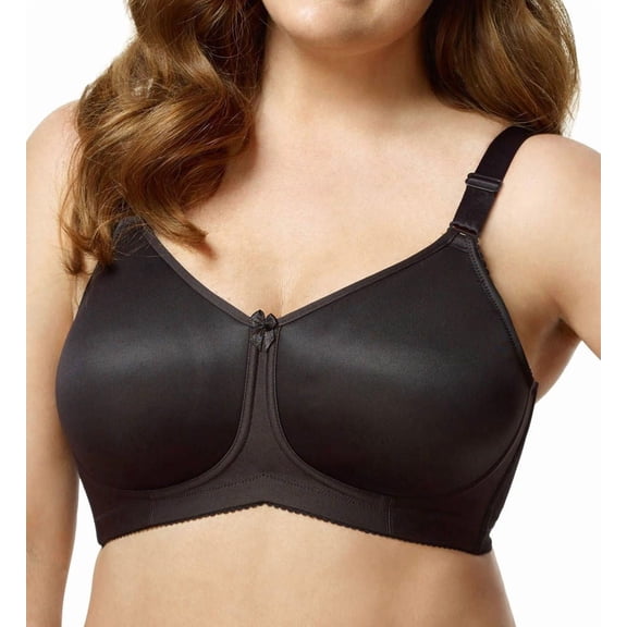 Women's Elila 1803 Molded Spacer Foam Wireless Softcup Bra (Black 40I)
