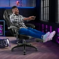thumbnail image 4 of Costway Adjustable E-Sports Racing Style Chair with Padded Headrest, Lumbar Support Grey, 4 of 10