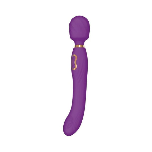 Nasstoys The Beat Dual Pleasure Wand Rechargeable Silicone Personal Wand Massager, Purple