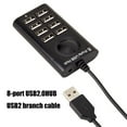 thumbnail image 6 of Fast Speed 8 Port USB 2.0 Hub with 100CM Cable Multiple Expander Overcurrent Protections for Multi Device Users, 6 of 9