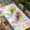 Pink, variant on Easter Eggs Table Cloths for 3 Foot Rectangle Tables, Cute Colorful Spring Love Country Patio Waterproof Elastic Fitted Tablecloths, Washable Rectangular Table Cover for Camping