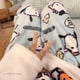 thumbnail image 4 of Sanrio Pochacco-ropa de casa de franela para mujer, Jersey Kawaii Y2k, Tops, pantalones sueltos, trajes de 2 piezas, pijamas de felpa, conjunto a juego, nuevo, 4 of 4