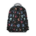 thumbnail image 3 of "Plaid & Dog Print Backpack - Preppy Academic Backpack, Collegiate Canine Gift with Monogram Spot & Insulated Lunch Pocket", 3 of 6