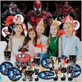 thumbnail image 4 of Venom Birthday Cups Party Supplies Plates Fans Decorations Cake Topper Decor, 4 of 6