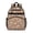 Hedgehog and Mushroom Brown Pattern, variant on Hedgehog and Flower White Pattern Cute School Backpack Bag for School with Padded Back and Adjustable Shoulder Straps 15.25"x11.5"x5.25"