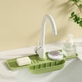 thumbnail image 1 of Silicone Faucet Splash Guard Mat Drain Mat for Sink Water Catcher Tray Drying Mat Dish Sponge Holder Kitchen Organizer Gadgets, 1 of 7