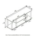 thumbnail image 3 of Furinno 12250R1WN/BK Turn-N-Tube Sans Outils 3D Meuble Télé de Divertissement à 3 Niveaux, 3 of 5