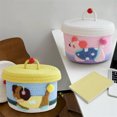 thumbnail image 3 of asddcavvf Small Woven Storage Handwoven Rope Organizer Decorative Toy Container with Lid for Living Room Craft Stationery Home, 3 of 4