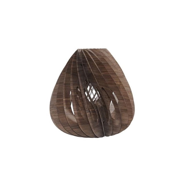 ORE International I-DDWN 16 in. Dandee Wood Ceiling Pendant Lamp, Walnut