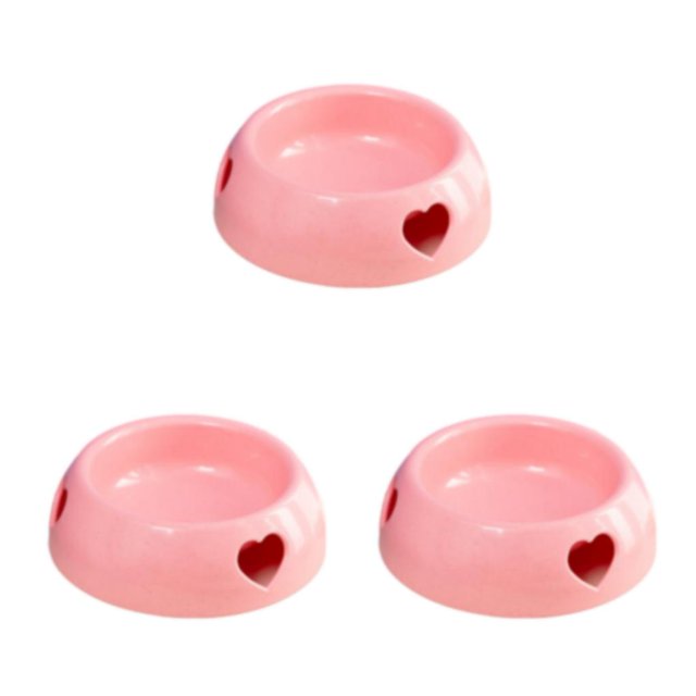 Maytalsory Environmentally Friendly Choice For Pet S Feeding Plastic Dog Bowl And Multiple pink small size 3Set