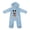 Blue, variant on Disney Clothes Baby Boy Hooded Pram Suit - Newborn Fleece Coverall Footies with Ears Mickey Mouse, Winnie the Pooh, and Dumbo Infant (0/3M–6/9M)