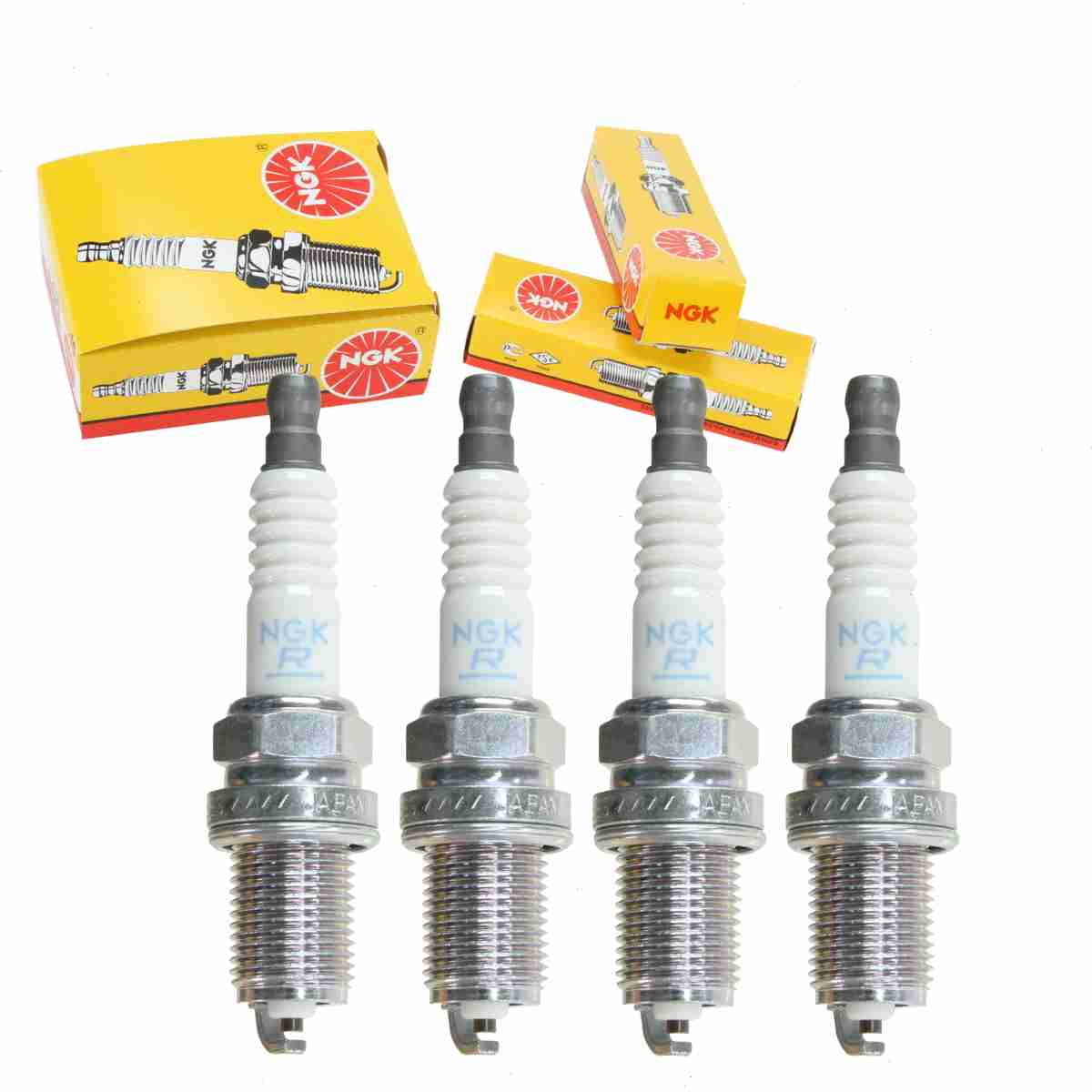 4 pc NGK 2460 Standard Spark Plugs for 160999-78020 DR17YC E3.20 Ignition Wire Secondary Fits select: 2004-2006 TOYOTA SCION, 1994-1997 DODGE RAM 1500