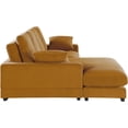 thumbnail image 6 of Daisy Convertible Sectional Sofa Couch with L-Shaped Design in Mango Color, 6 of 6