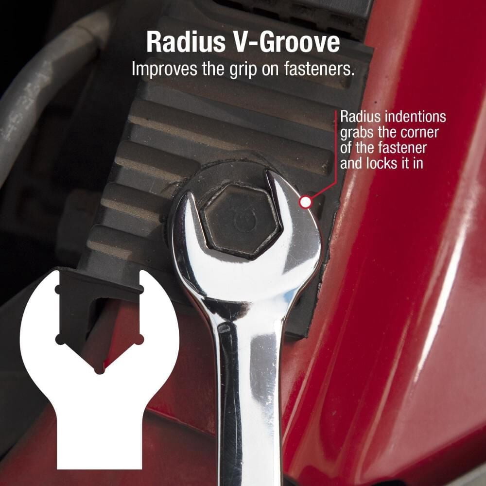 12 Piece V-Groove Metric Combination Wrench Set