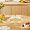 thumbnail image 3 of European Style Elegant Transparent Proof Serving Tray Exquisite Living Room Decorative Snack Dish High End Fruit Plate, 3 of 6