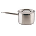 thumbnail image 1 of Olla para salsa Winware de acero inoxidable de 4,5 cuartos con tapa, 4 cuartos, 1 of 5