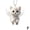 F, variant on Acrylic Car Hanging Ornament with Cute Cat Pattern for Interior Decoration and Stress Relief