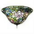 thumbnail image 2 of Meyda Tiffany 71427 Purple / Blue Burgundy 12" W Tiffany Rosebush Flush Mount Ceiling Fixture, 2 of 2